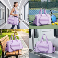Large Capacity Pickleball Bag with Paddle Pocket Adjustable Shoulder Strap Pickleball Duffel Bag Portable High-Portability for Travel