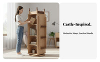 Rotating Tree book rack Space-Saving Book Rack Large Capacity for Students, Children, Study Room, Bedroom