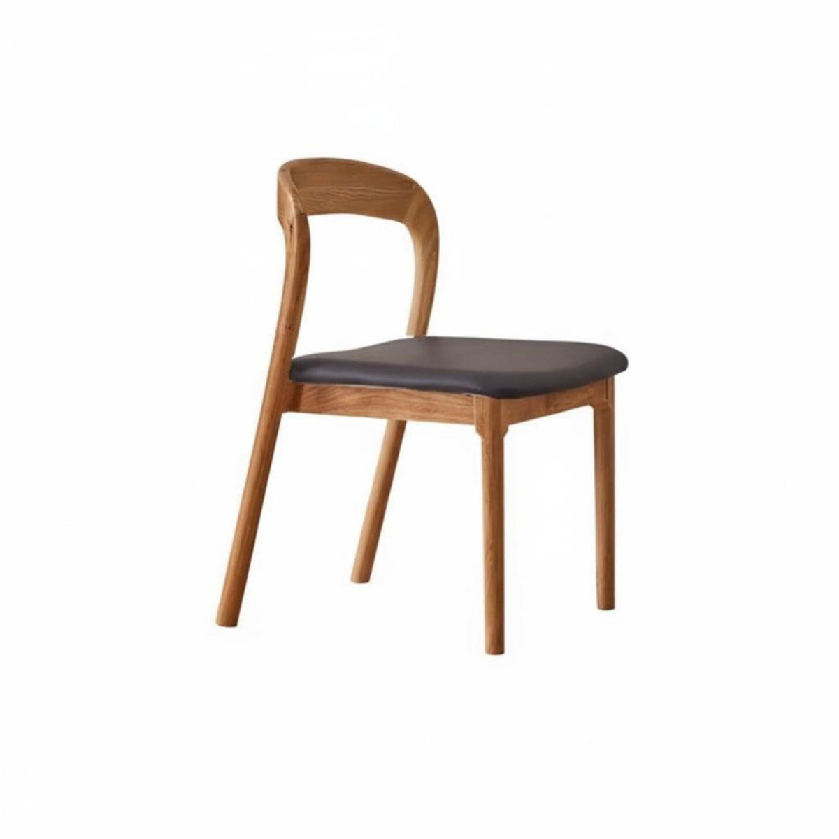 Upholstered Cane rear Chair Walnut Finish Upholstered Cane rear Seat hardwood Wood Frame firm Foam pad for Dining Room
