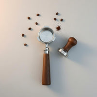 Food Grade Stainless Steel 51mm Bottomless Portafilter Easy to Clean 51mm 3-Ear Coffee Handle Ergonomic Grip Naked Portafilter Detachable Design for Baristas, Cafe