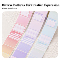 256 Ers Y Note Roll Full Back Pull-out Y Notes Gradient Color Self Note Roll for Parents, Home, Journaling, Scrapbooking