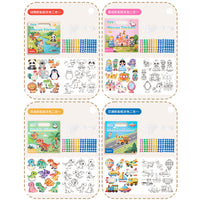 DIY Mosaic Sticker Art Kit for Kids - Animals, Dinosaurs, Fairy Tales, Transportation