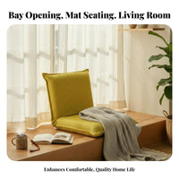 Adjustable Backrest Seat Foldable Design Adjustable Floor Lounger Space-Saving