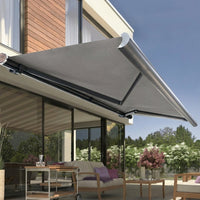 Awning Sun Shade 500cm×300cm, Aluminum Alloy, Full Cassette, Remote Control Type, Sun Shade, Outdoor, For Balcony