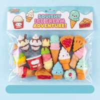 24 Pieces Stress-Relief Food Squishy Toy Squeezable Slow-Rising Squishy Toy Soft Slow-Rising Squishies Cute for Children, Party Favors, Classroom Rewards, Gift Bags