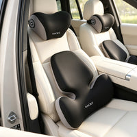 Car Headrest and Lumbar Support Pillow with Memory Foam