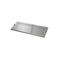 1 Piece Countertop Drip Tray Surface Mount Drip Tray Beer Drip Tray Home Bar Drip Tray Built with Stainless Steel and Semicircular Cutouts Suitable for Kitchen Countertop Food Prep Zone