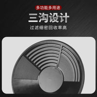 批发手摇淘金盘手洗沙金工具小型选金塑料盆粘金簸箕便携式洗金盆