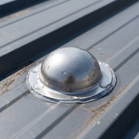 50 Pieces Metal Roof Screw Caps Sleek Metal Roof Screw Covers Weather-Resistant Reflective for Roofers
