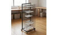 Art Drying Rack Removable Shelves Painting Drying Rack Studio Storage Swivel Casters Metal Frame for Painters