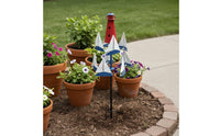 Metal Sailboat Weather-Resistant Metal Wind Ornament for Yard, Patio