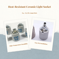 Ceramic E27 holder, heat resistant