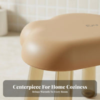 Anti-Slip Design fluffyShaped Stool Thickened Construction children's Furniture Multi-Purpose Small Seat Multifunctional for children, Toddlers, Parents, Bathroom, Playroom, Bedroom, Living Room