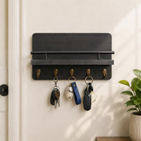 Wall Mounted Key Holder Space Saving Household Storage Decorative for Hallway