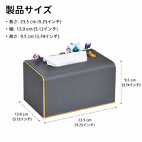 Leather Tissue Case, Gray, Living Room, Rectangular, Stylish, Tissue Cover