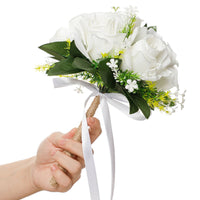 Rope Handle Floral Arrangement Handmade Look Rustic Wedding Floral Arrangement