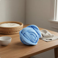 Chunky Tube Yarn Machine Washable Chunky Yarn Non-Shedding for Crafters