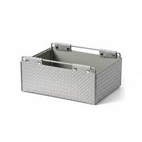 PU Leather Storage Box Multipurpose Desktop Storage Basket Easy to Clean