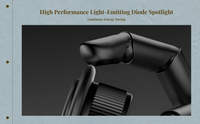 Adjustable cabinet spotlight, anti-glare