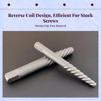 Screw Extractor Set, High Hardness Bolt Remover, Damaged Screw Removal Tool for Workshop, DIY Projects, Mechanical Repairs