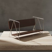 Desktop Bookshelf with Slanted Shelf Minimalist Tabletop Book Rack Space-Saving