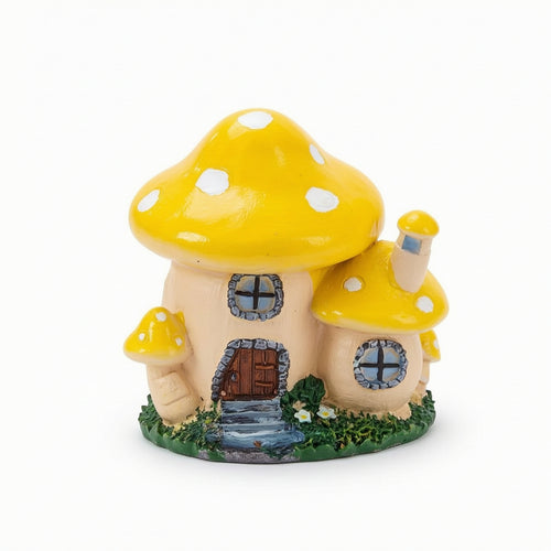 Toadstool Cottage House Cute Toadstool House Colorful for Hobbyists