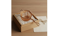 Hand-Woven Copper Tea Strainer Handmade Loose Leaf Tea Strainer Elegant Design Kitchen Utensil