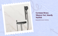 Pressure balance copper shower set