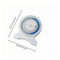 Analog Angle Gauge with Pointer Easy-to-Read Angle Gauge Handheld Inclinometer Portable for Job Site