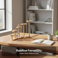 Tabletop Plant Stand Multi-Tier Design Display Rack Natural Aesthetic