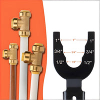 Push to Connect Disconnect Tool Compact Design Push Fit Fitting Remover Reusable Piping Release Tool for Maintenance Work