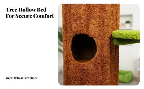 Sisal scratch-resistanting Posts Multitiered feline Tree with Condo Space-Saving Multitiered feline Tree comprehensive Feline Activity hub snug Condos for felines, Kittens, Indoors, Play Area, Living Room, Bedroom