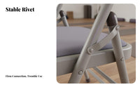 Foldable Iyengar Exercise Chair Heavy Duty Exercise Auxiliary Chair Stable & Long-Lasting Headstand Bench Non-Slip Design for Beginners, Home Gym