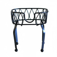 Iron Keg Stand Elevated for Easy Pouring Metal Jar Holder Compact Storage