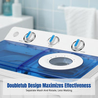 Semi-Automatic Twin Tub Washing Machine, Large Capacity, Home Laundry, Infant Care, Integrated Rotation
