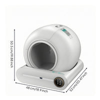 Smart Feline Litter Box Compact Self-Cleaning Feline Litter Box No Scooping
