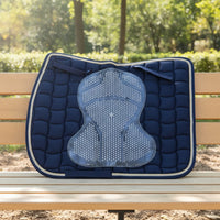 Saddle Pad Insert Non-Slip Saddle Pad with Holes Pressure Relieving for Horse Riders, Horseback Riding