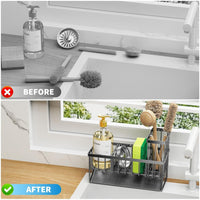 Detachable Sponge Rack for Kitchen Sink Edge, Countertop Storage Rack