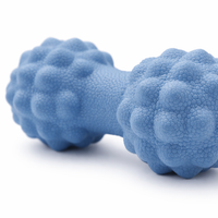 Peanut Massage Ball for Deep Tissue , Workout Recovery, Silicone Double for Athletes Home Gym Exercise, 5.28x2.17in