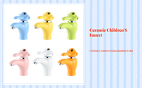 Cartoon Elephant Ceramic Faucet for Kids Bathroom