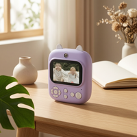 Kids Instant Camera Portable Twin Lens Print Camera Thermal Printing for Gift