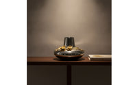 Silver Vase with Gold Floral Decoration Reflective Ceramic Flower Vase Decorative Vessel for Homeowners, Entryway Table