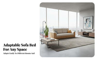 Foldable Design Pull-extendable Sofa Bed with Storage Multi-Functional transformable Couch two-in-hiddenUse Living Room Furniture Space-Saving for Small Apartment Dwellers, Students, Homeowners, Movie evenings, Home Office