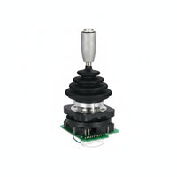 Self-Resetting 4NO Industrial Joystick Silver Alloy Contacts 4 Position Momentary Joystick Switch Oil Resistant Elastic Return Joy Stick Long Service Life for Engineers, Technicians, Automation Equipment