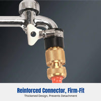 Universal Quick Faucet Connector, No-Thread Adapter, Washing Machine Hose