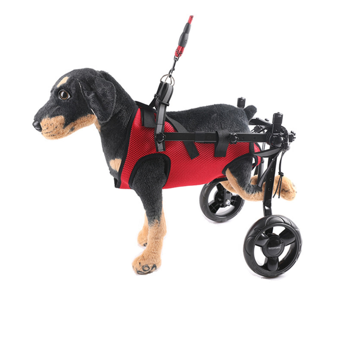 Dog Mobility Cart with Wheels Breathable Pet Wheelchair with Harness Lightweight