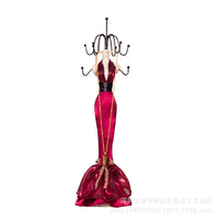 Rotating Iron Art Jewelry Display Stand for Earrings and Necklaces