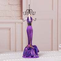 Rotating Iron Art Jewelry Display Stand for Earrings and Necklaces