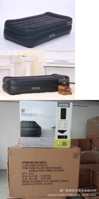 现货 intex 充气床垫双层家用加高自动午休床户外折叠床