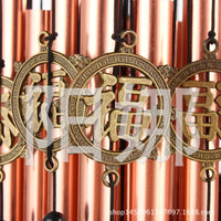 Wind Chimes with Metal Tubes and Wooden Top for Home and Outdoor Decor